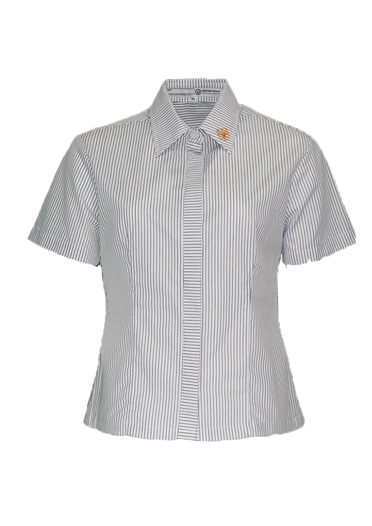 Paeroa College Junior SS Blouse Pinstripe